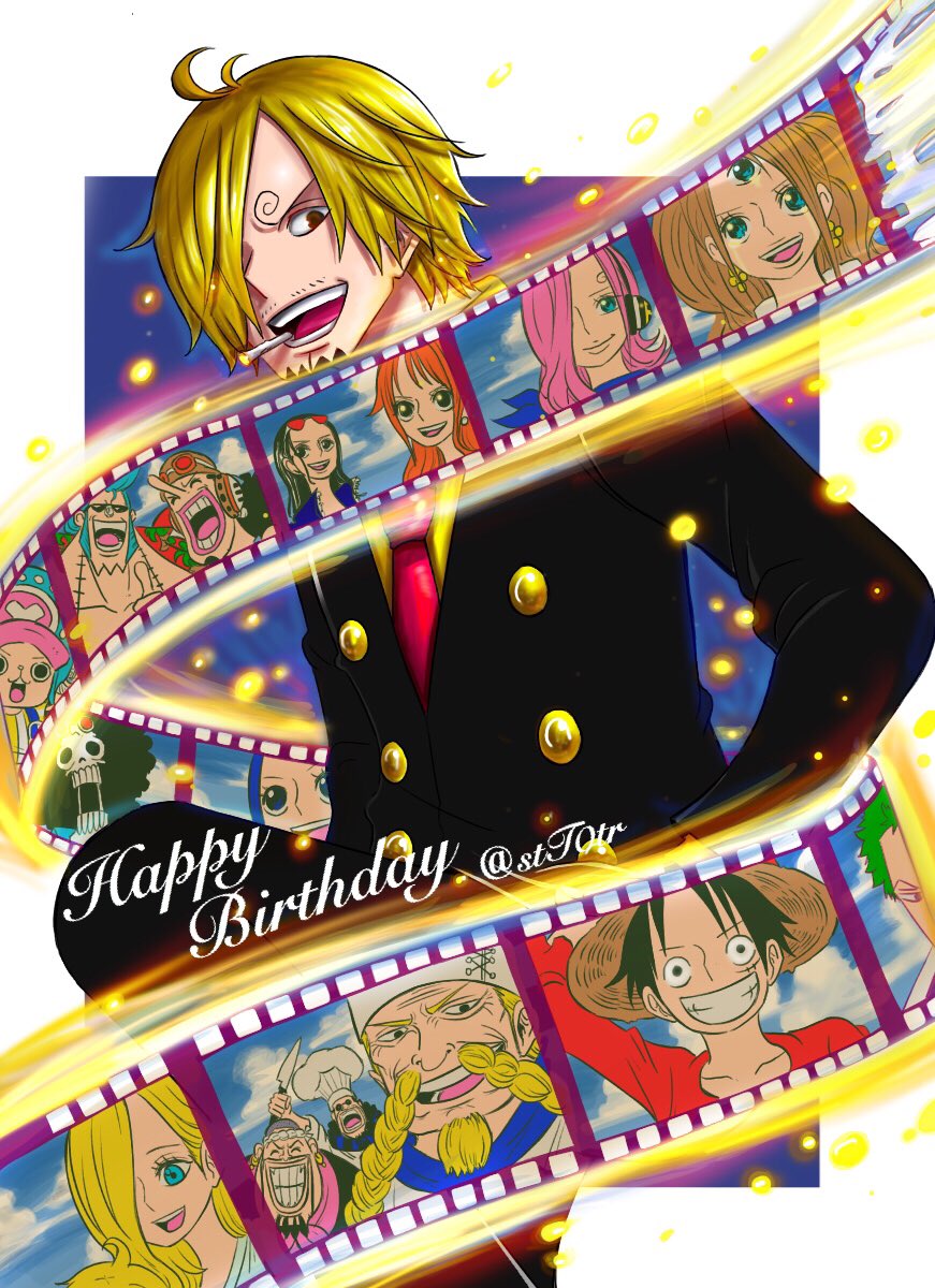 6+boys, 6+girls, black_hair, blonde_hair, brook_(one_piece), charlotte_pudding, extra_eyes, franky_(one_piece)