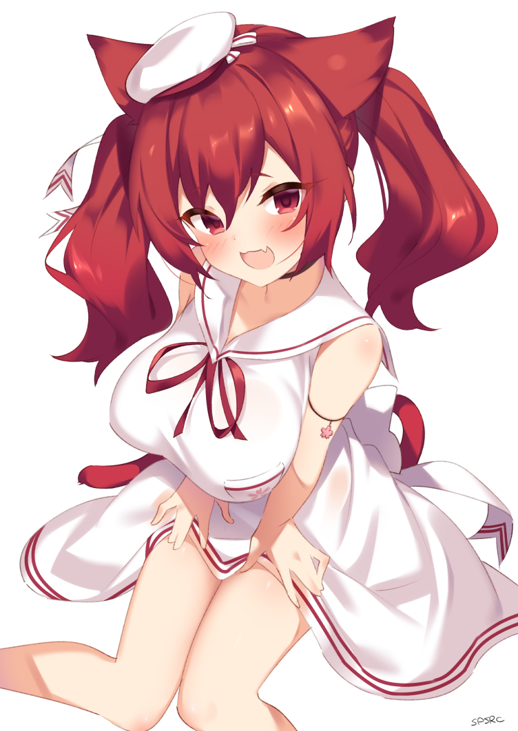 1girl, :d, alternate_costume, animal_ears, azur_lane, bare_shoulders, blush, breasts