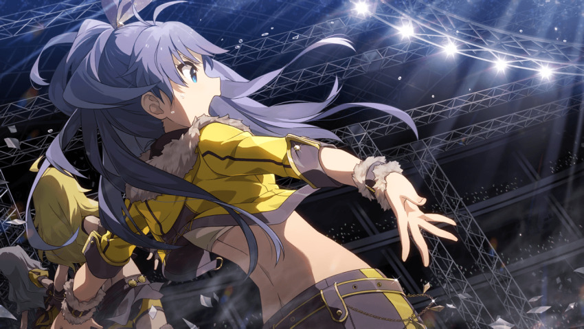 3girls, armband, audience, belt, beyond_the_nobles, beyond_the_vibes, beyond_the_wishes, black_belt