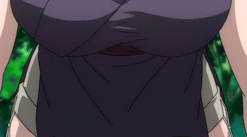 00s, 1girl, animated, animated_gif, basilisk_(manga), bent_over, breasts, brown_hair, cleavage, closed_eyes, drinking, female_focus, japanese_clothes, large_breasts, lips, lowres, okoi, open_mouth, parted_lips, ponytail, sandals, shorts, solo, water