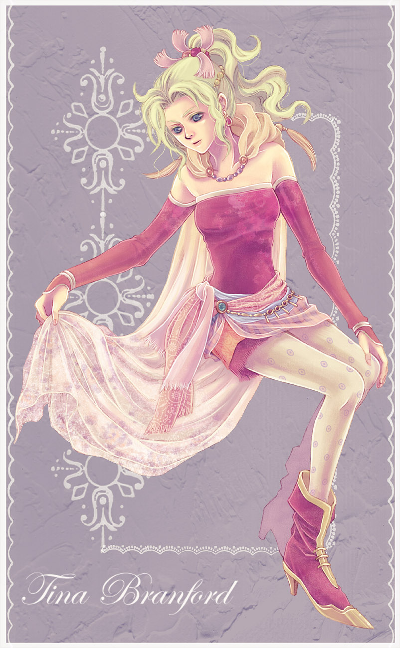 1990s_(style), 1girl, awatukisei, blue_eyes, boots, bow, cape, character_name