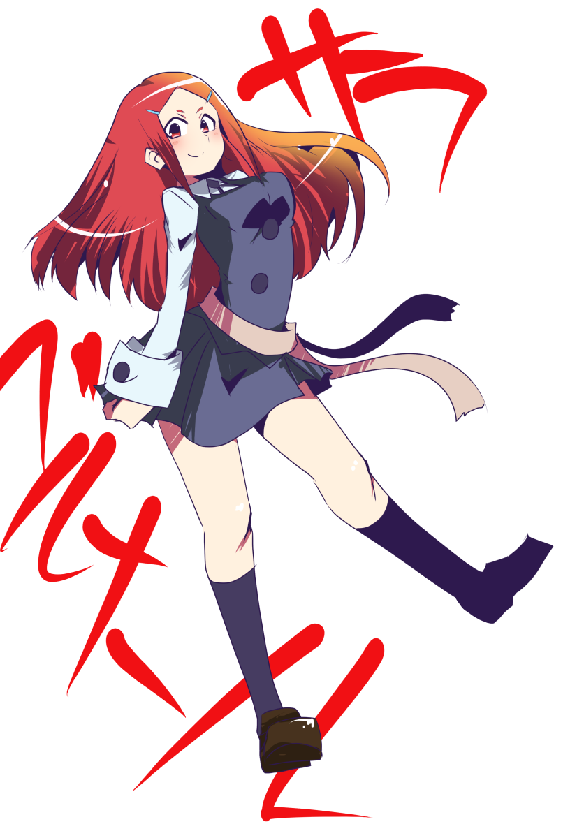 1girl, blush, breasts, collared_shirt, female_focus, hair_ornament, hairclip, highres