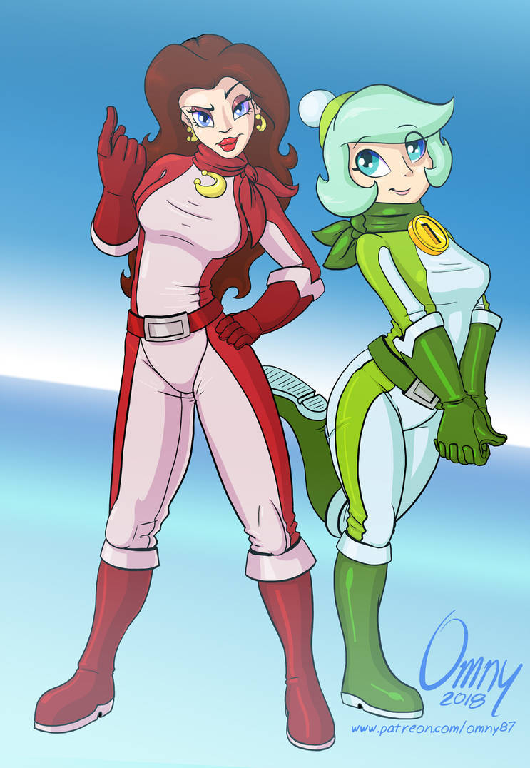 2girls, biker_clothes, bikesuit, blue_eyes, bodysuit, boots, breasts, brown_hair