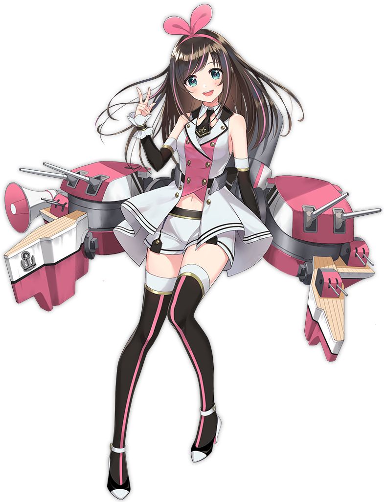 1girl, :d, alternate_costume, arm_at_side, azur_lane, bare_shoulders, black_boots, black_necktie
