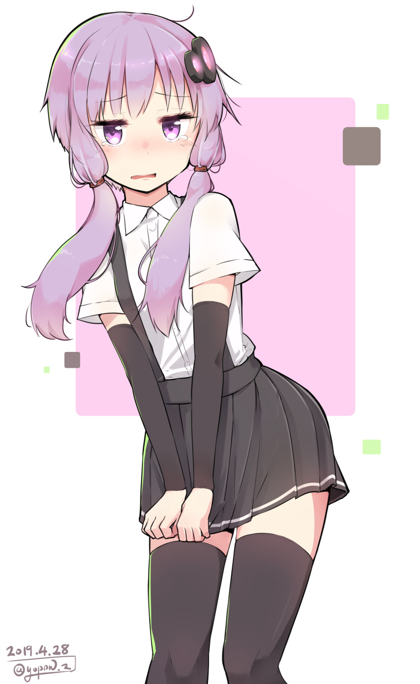 1girl, absurdres, ahoge, alternate_costume, arm_warmers, asashio_(kancolle), asashio_(kancolle)_(cosplay), black_skirt