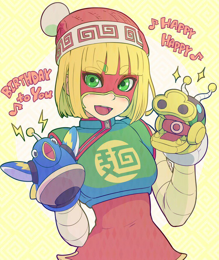 1girl, arms_(game), beanie, blonde_hair, chinese_clothes, domino_mask, dragon, dragon_(arms)