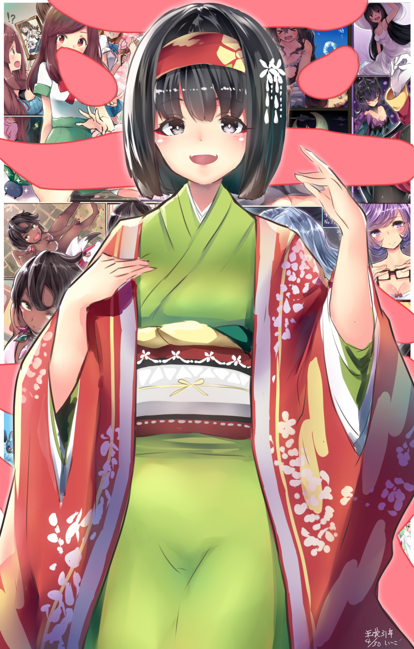 :d, bellelba_(pokemon), black_eyes, black_hair, brown_eyes, commentary_request, courtney_(pokemon), diantha_(pokemon)