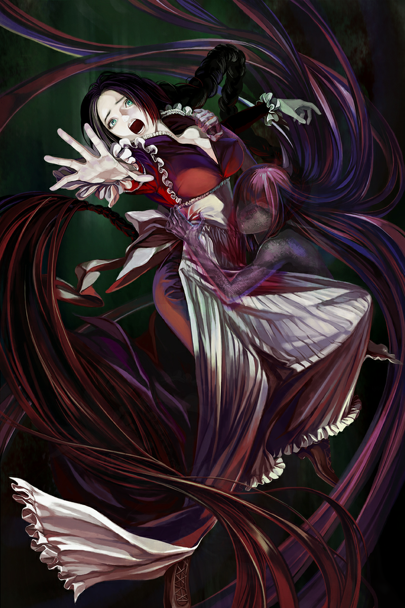 2girls, fata_morgana_no_yakata, game_cg, giselle_(fata_morgana_no_yakata), highres, morgana_(fata_morgana_no_yakata), moyataro, multiple_girls