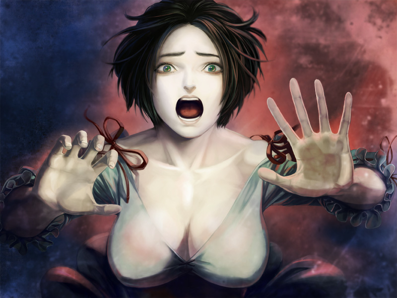 1girl, fata_morgana_no_yakata, female_focus, game_cg, giselle_(fata_morgana_no_yakata), moyataro, official_art, solo