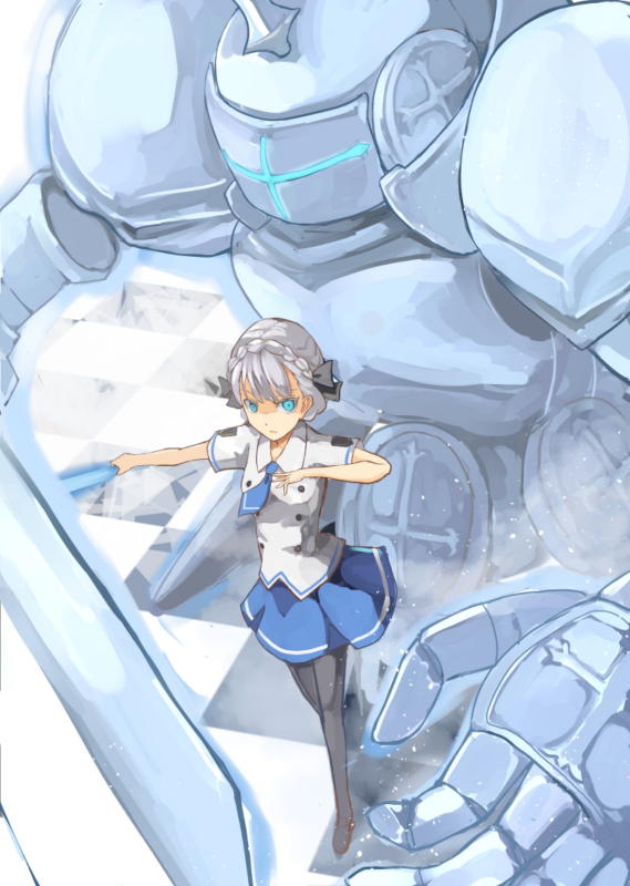 braid, gen'ei_wo_kakeru_taiyou, pantyhose, silvia_leonhart, tagme