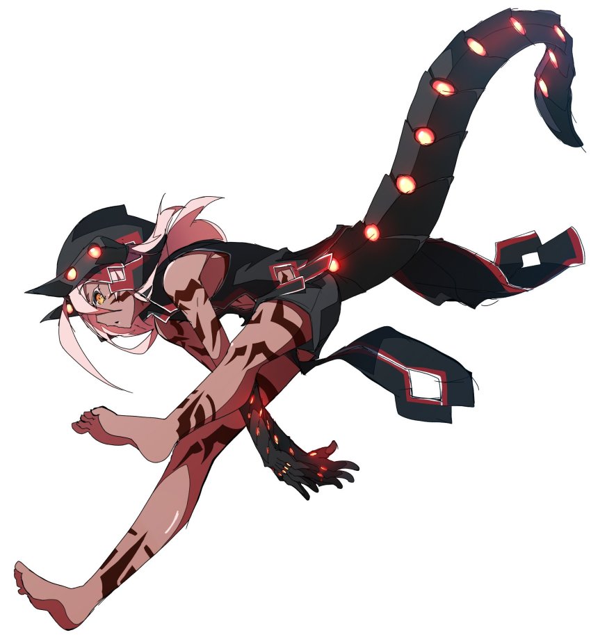 1girl, bad_id, bad_pixiv_id, bare_shoulders, colored_eyelashes, commentary_request, dark-skinned_female, dark_skin