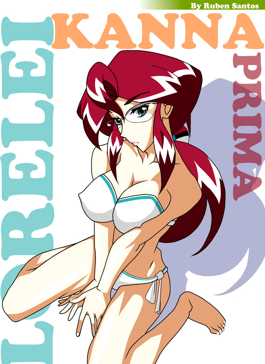 azielarcangel, bare_legs, bikini, breasts, glasses, highres, large_breasts, lorelei_(pokemon)