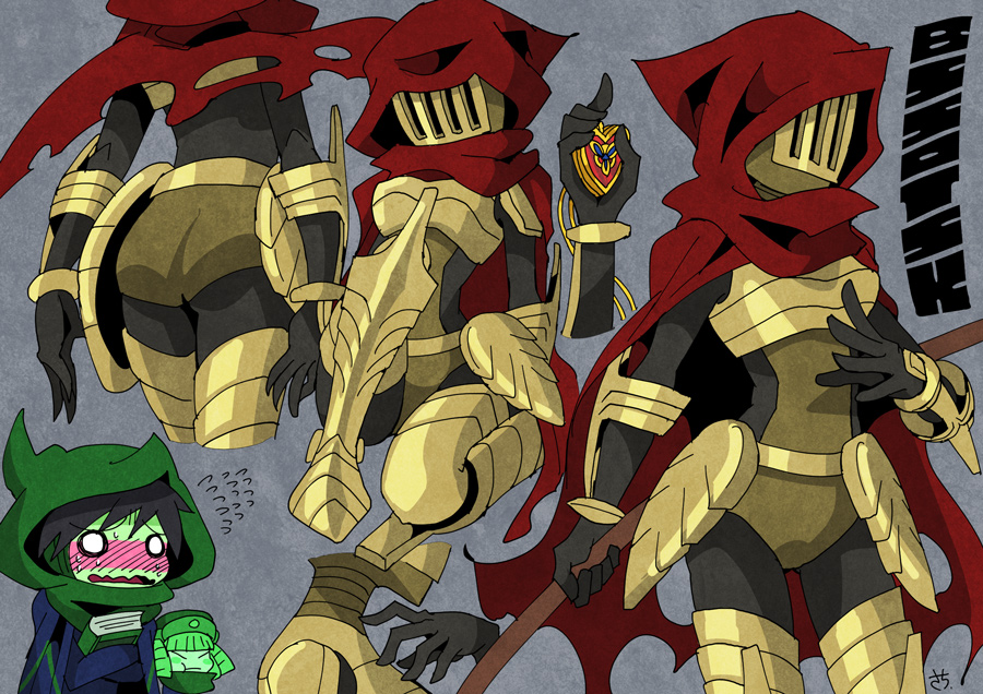 1boy, 2girls, armor, ass, black_hair, blush, book, cape