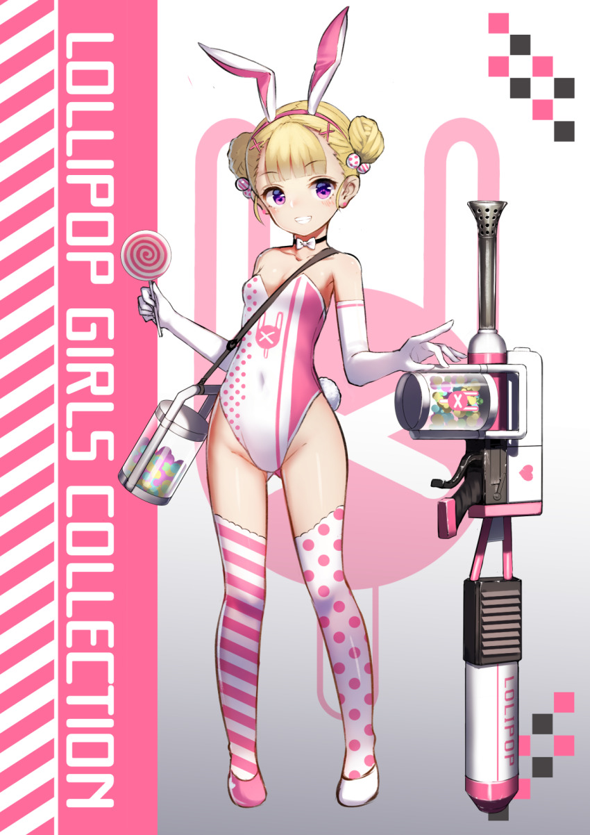 1girl, animal_ears, asymmetrical_footwear, asymmetrical_legwear, bare_shoulders, black_choker, blonde_hair, blunt_bangs