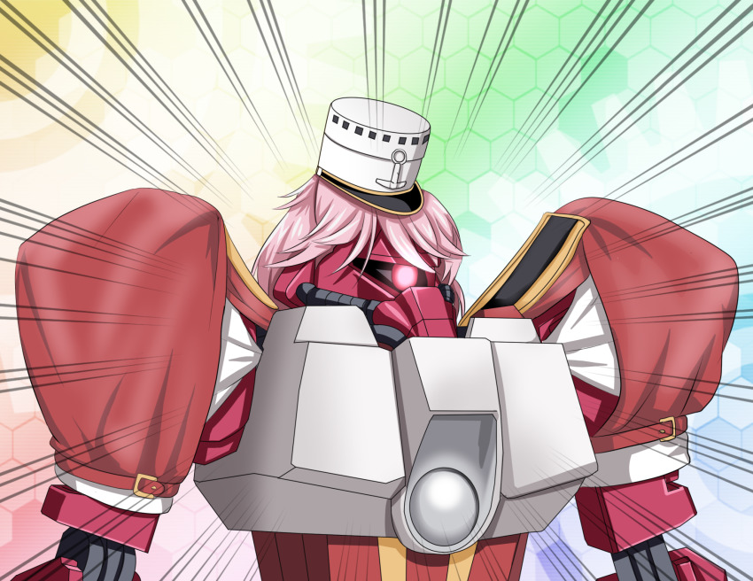 commentary, cosplay, emphasis_lines, galbaldy_beta, giuseppe_garibaldi_(kancolle), giuseppe_garibaldi_(kancolle)_(cosplay), glowing, glowing_eye