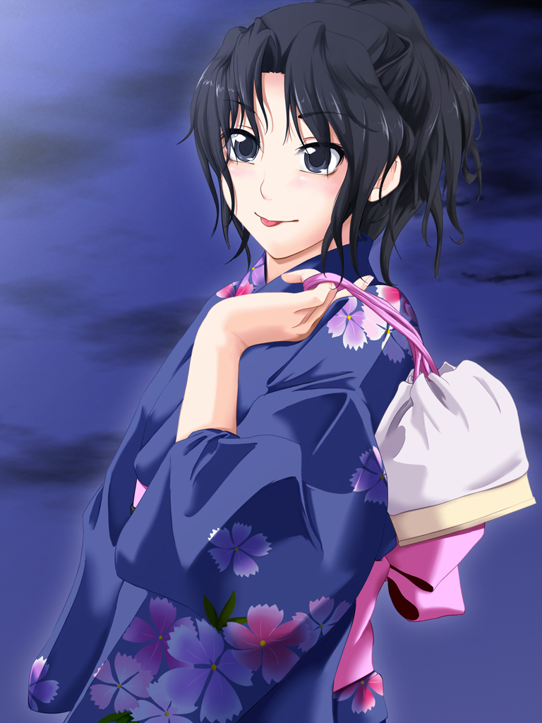 amagami, bad_id, bad_pixiv_id, black_eyes, black_hair, curly_hair, ichirou, japanese_clothes