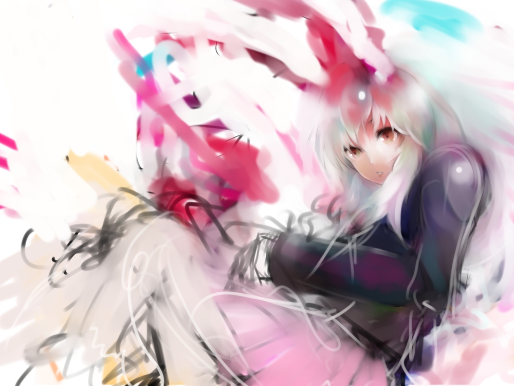 1girl, animal_ears, bad_id, bad_pixiv_id, rabbit_ears, female_focus, inoe, inoe_(noie)