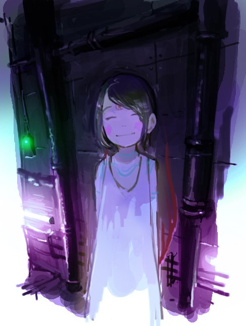 1girl, breath_of_fire, breath_of_fire_v, closed_mouth, commentary_request, dress, facial_mark, female_focus