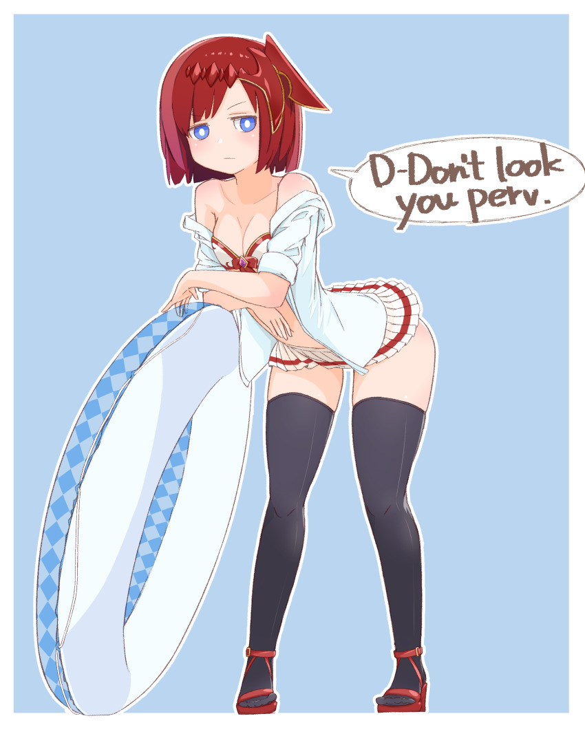 1girl, :/, absurdres, alternate_hair_length, alternate_hairstyle, ankle_strap, arched_back, arm_support