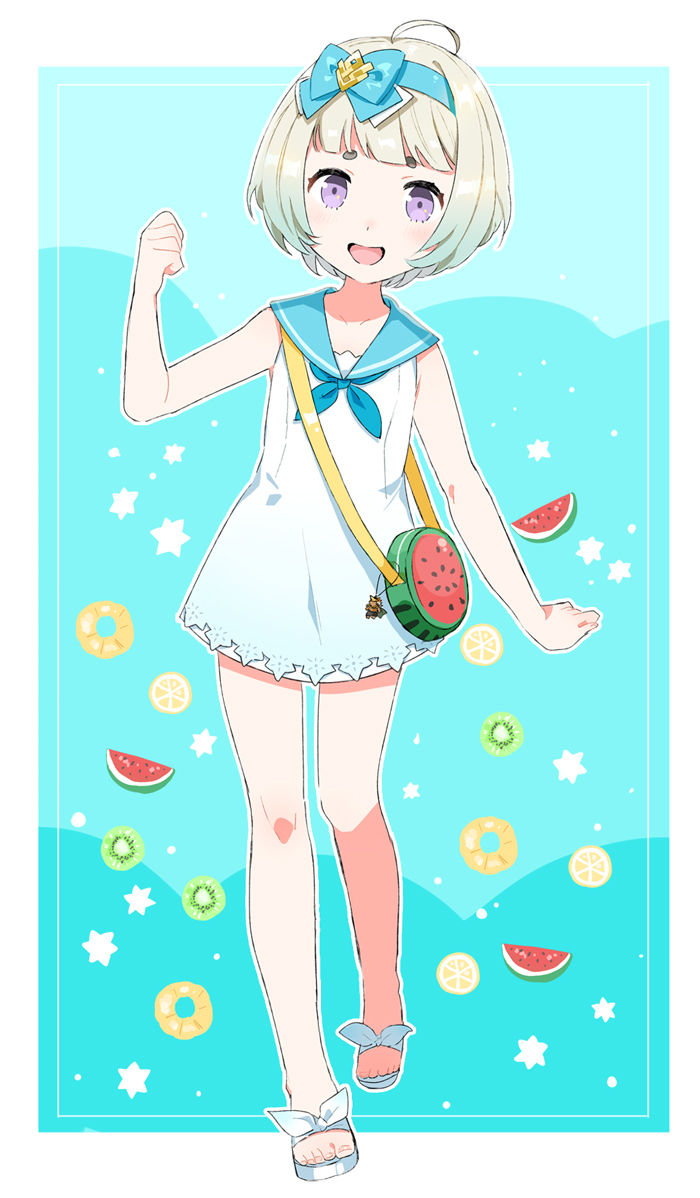 1girl, alternate_costume, blue_hair, donut, dress, female_focus, fire_emblem, fire_emblem_heroes