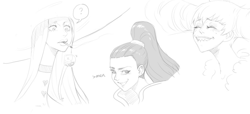 3girls, charlotte_amande, charlotte_cinnamon, charlotte_praline, multiple_girls, one_piece, resident_drawfriend