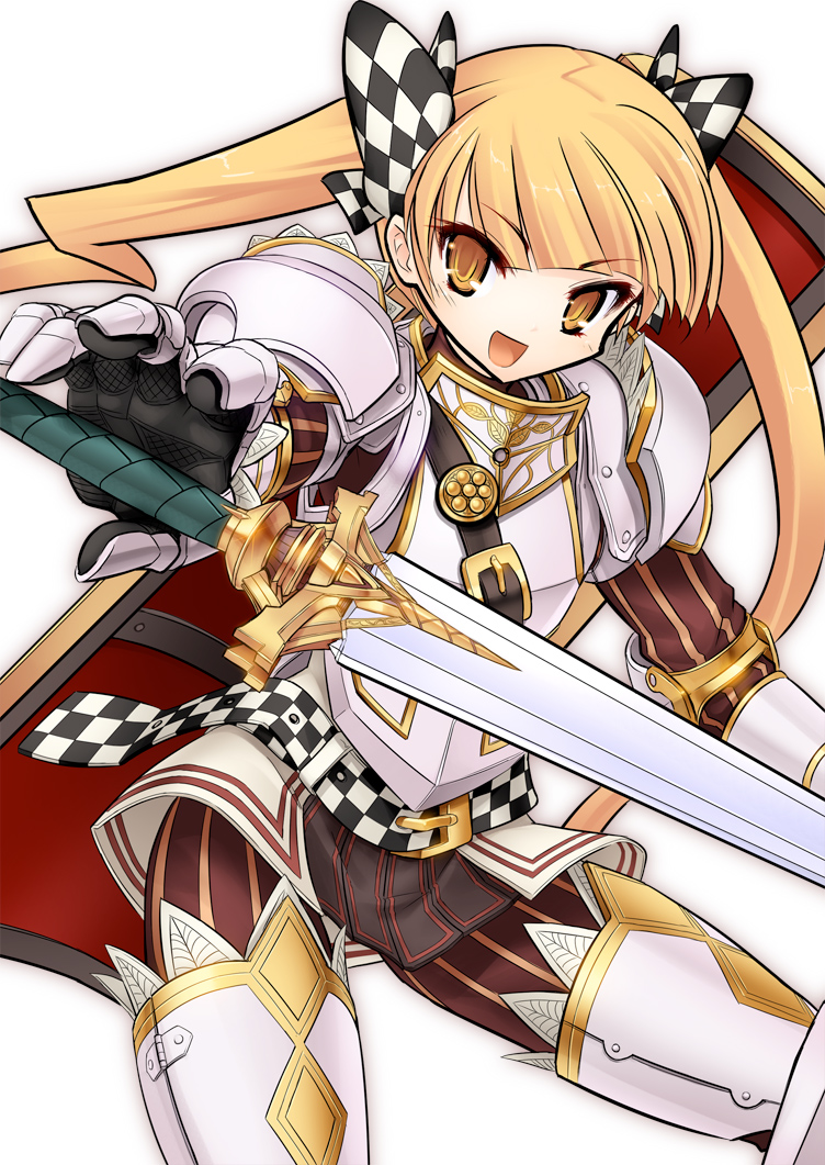 1girl, 7th_dragon, 7th_dragon_(series), armor, berich_(7th_dragon), blonde_hair, female_focus, gauntlets