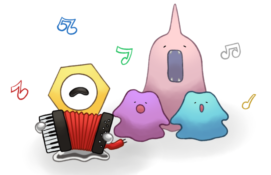 accordion, alternate_color, animon, ditto, drawfag, gen_1_pokemon, gen_7_pokemon, instrument