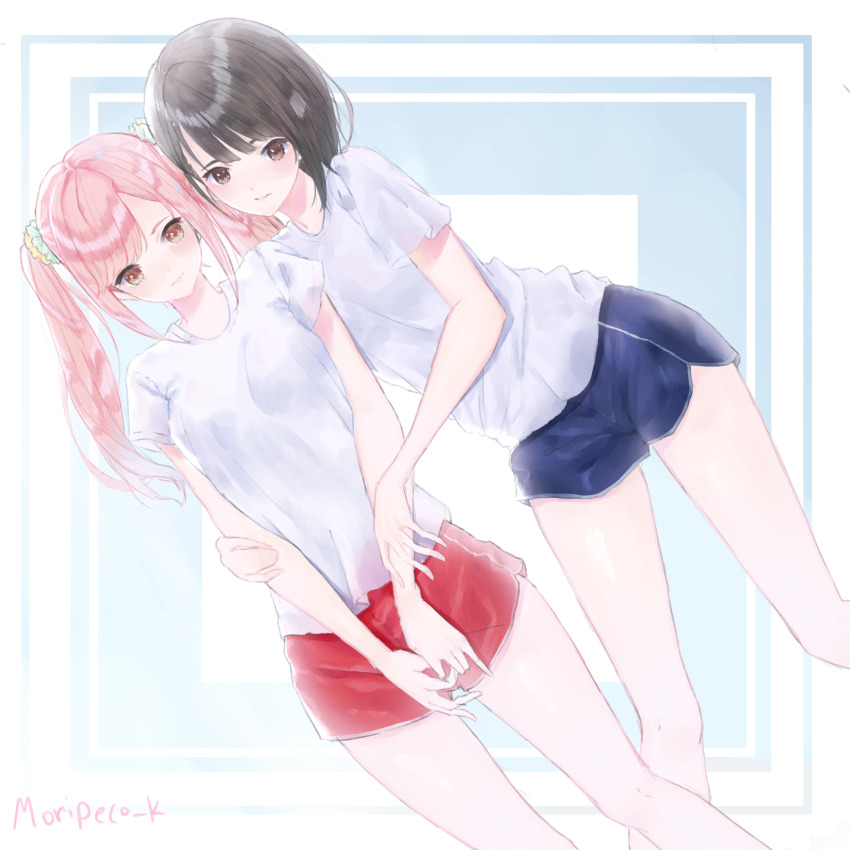 2girls, blue_reflection_(series), blue_reflection_maboroshi_ni_mau_shoujo_no_ken, highres, hug, inoue_chihiro, multiple_girls, shirai_hinako