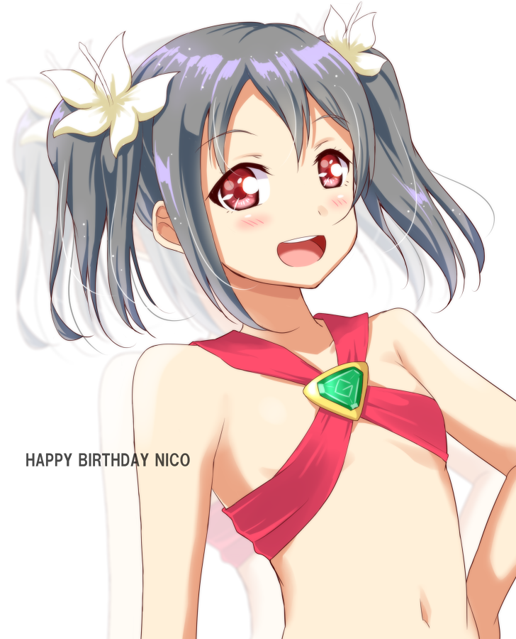 10s, 1girl, artist_name, artist_request, bikini, black_hair, blush, bow