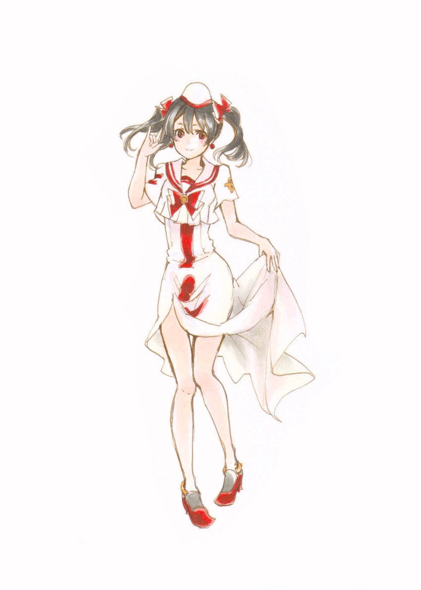 1girl, absurdres, aika_granzchesta, aika_granzchesta_(cosplay), aria_(manga), black_hair, blouse, bow