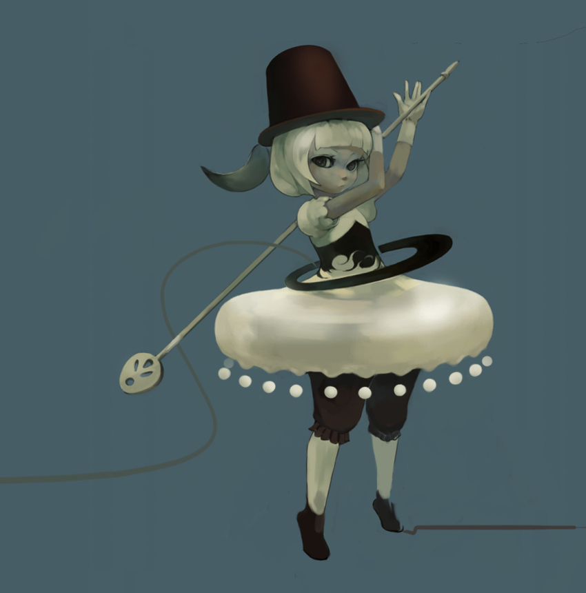 child, dark-skinned_female, dark_skin, dress, gloves, hat, short_hair, solo