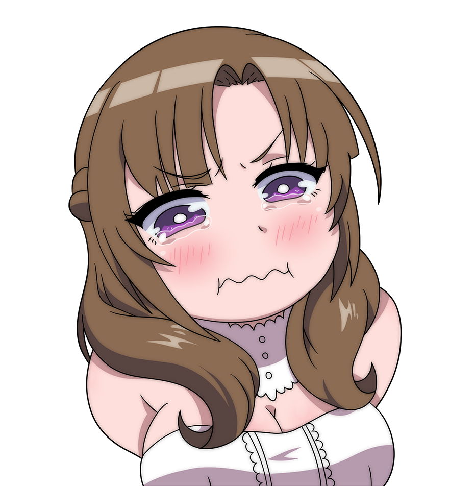 1girl, :i, bare_shoulders, blush, braid, breasts, bright_pupils, brown_hair