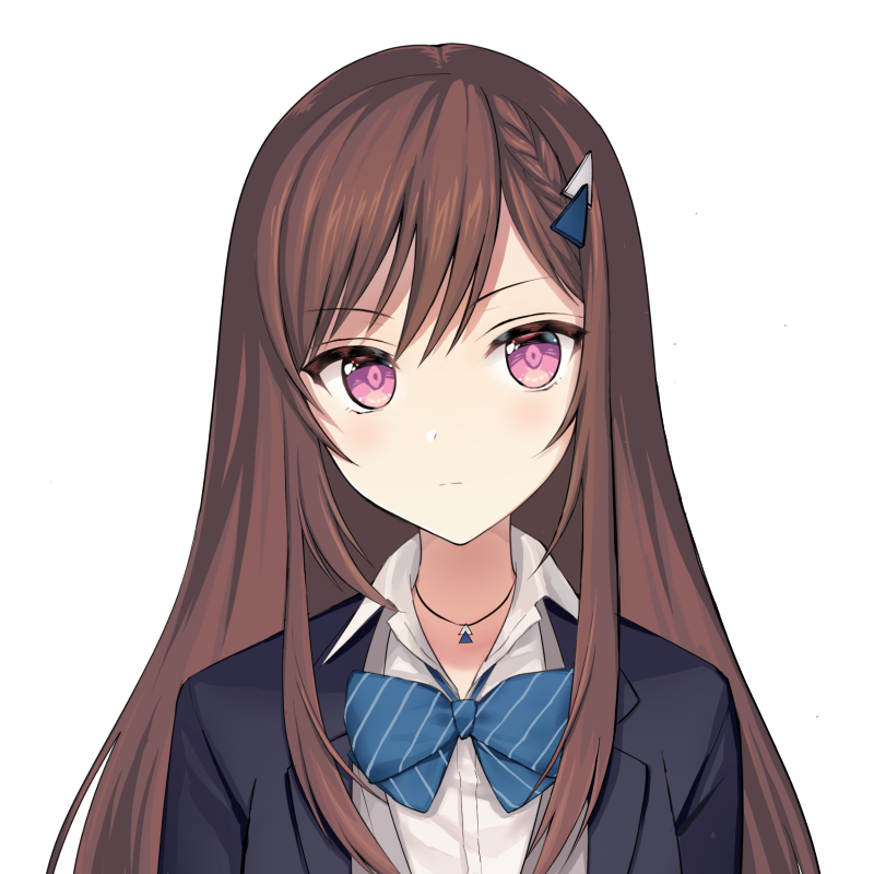 1girl, black_jacket, blush, braid, brown_hair, caopy123, cocoa_music, doumyouji_cocoa