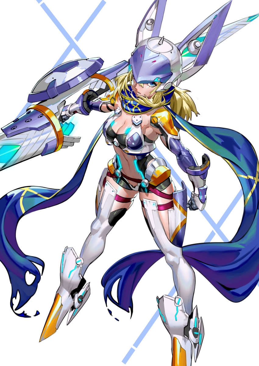 1girl, absurdres, armor, armored_boots, artoria_pendragon_(fate), blonde_hair, blue_eyes, boots