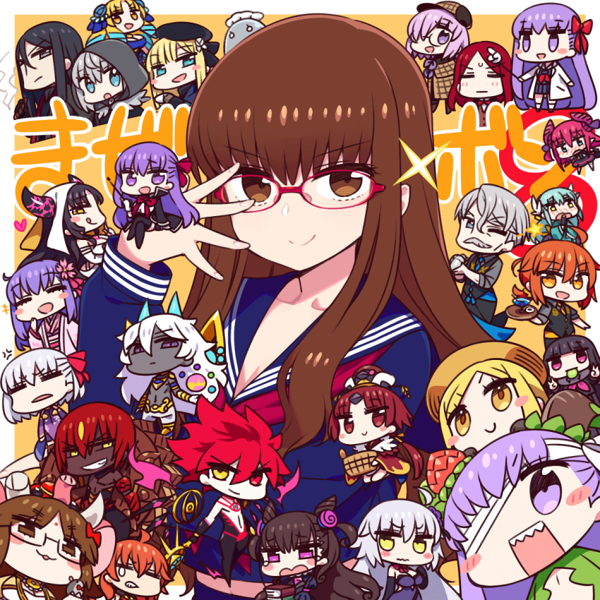 6+girls, annoyed, arjuna_(fate), arjuna_alter_(fate), arjuna_alter_(first_ascension)_(fate), ashwatthama_(fate), astraea_(fate), astraea_(first_ascension)_(fate)