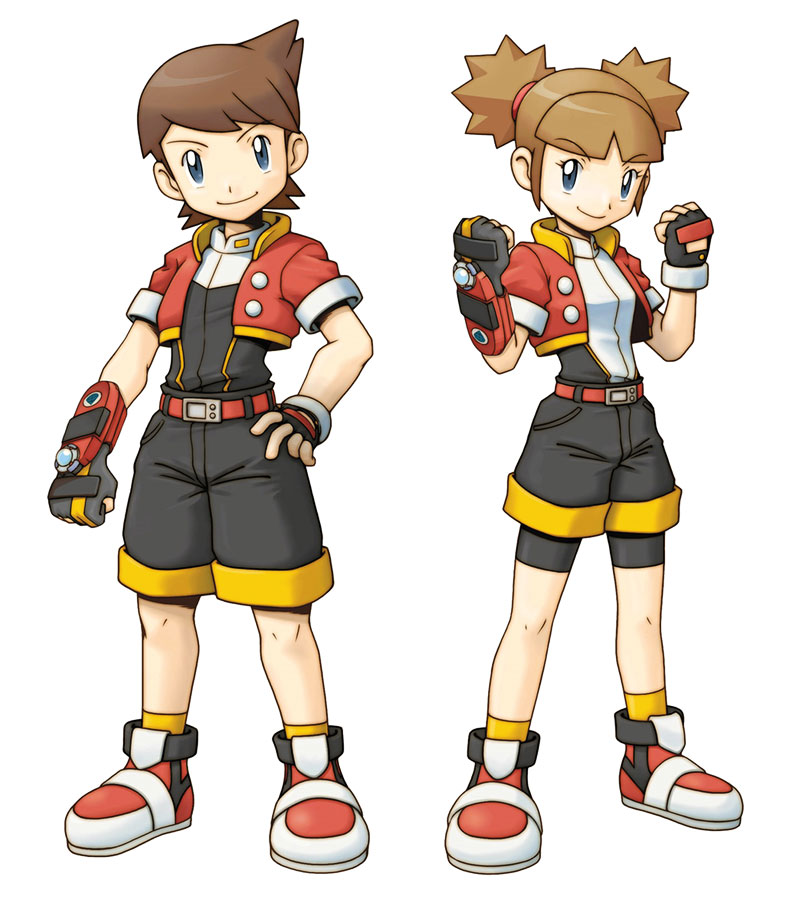 1boy, 1girl, artist_request, belt, black_gloves, fingerless_gloves, full_body, gloves