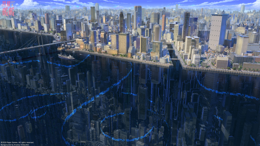 3d, arsenixc, artist_name, boat, box_truck, bridge, building, car