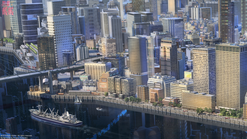 3d, arsenixc, artist_name, boat, box_truck, bridge, building, car