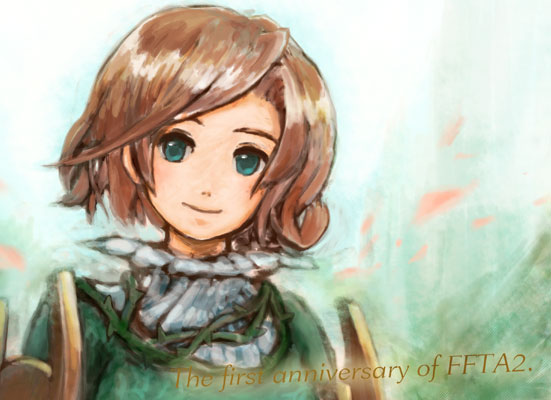 1girl, armor, bad_id, bad_pixiv_id, blue_eyes, brown_hair, female_focus, final_fantasy