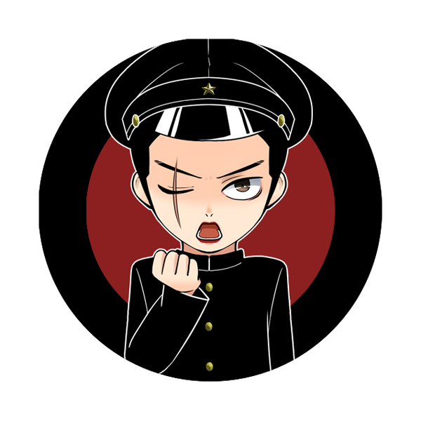 1boy, black_hair, brown_eyes, gakuran, gakuseibou, hat, lips, litchi_hikari_club