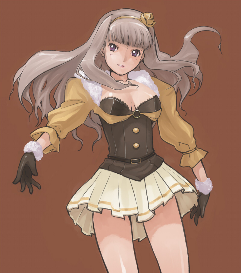 00s, 1girl, 961_production, bad_id, bad_pixiv_id, blunt_bangs, breasts, cleavage