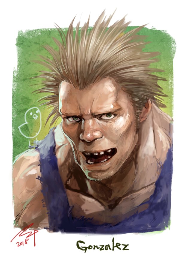 1boy, artist_name, beard, bird, brown_hair, character_name, facial_hair, fire_emblem