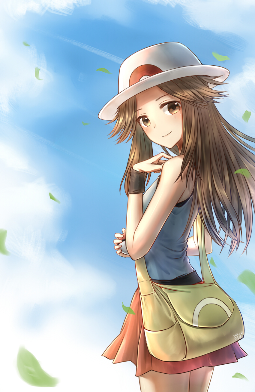 1girl, blue_shirt, brown_eyes, brown_hair, chenjiyan_y, closed_mouth, cowboy_shot, female_focus