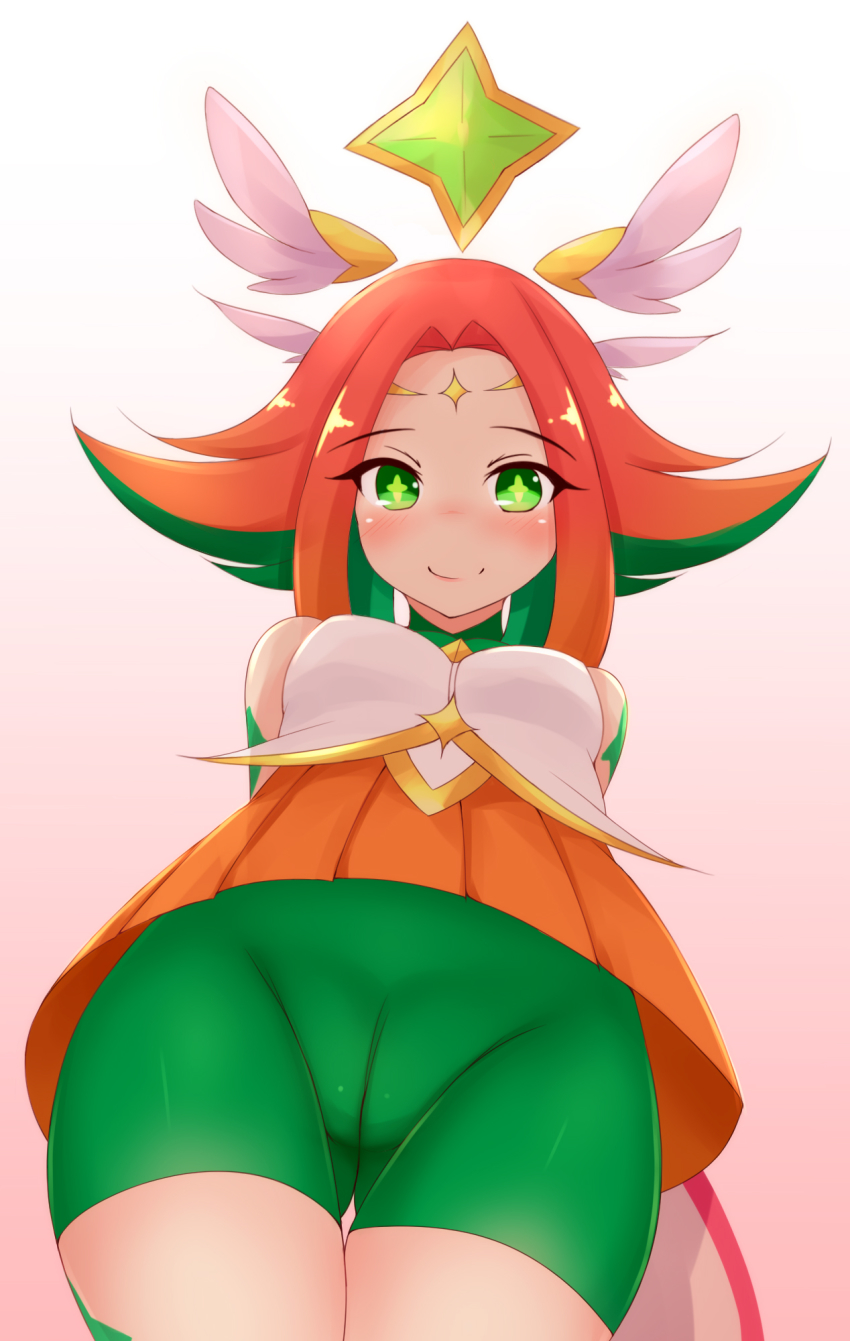 1girl, alternate_costume, alternate_hair_color, dress, gloves, highres, league_of_legends, magical_girl