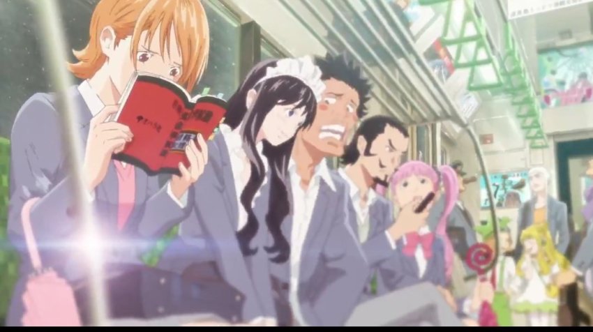 4girls, 6+boys, baby_5, black_hair, blonde_hair, dracule_mihawk, enel, fujitora_(one_piece)