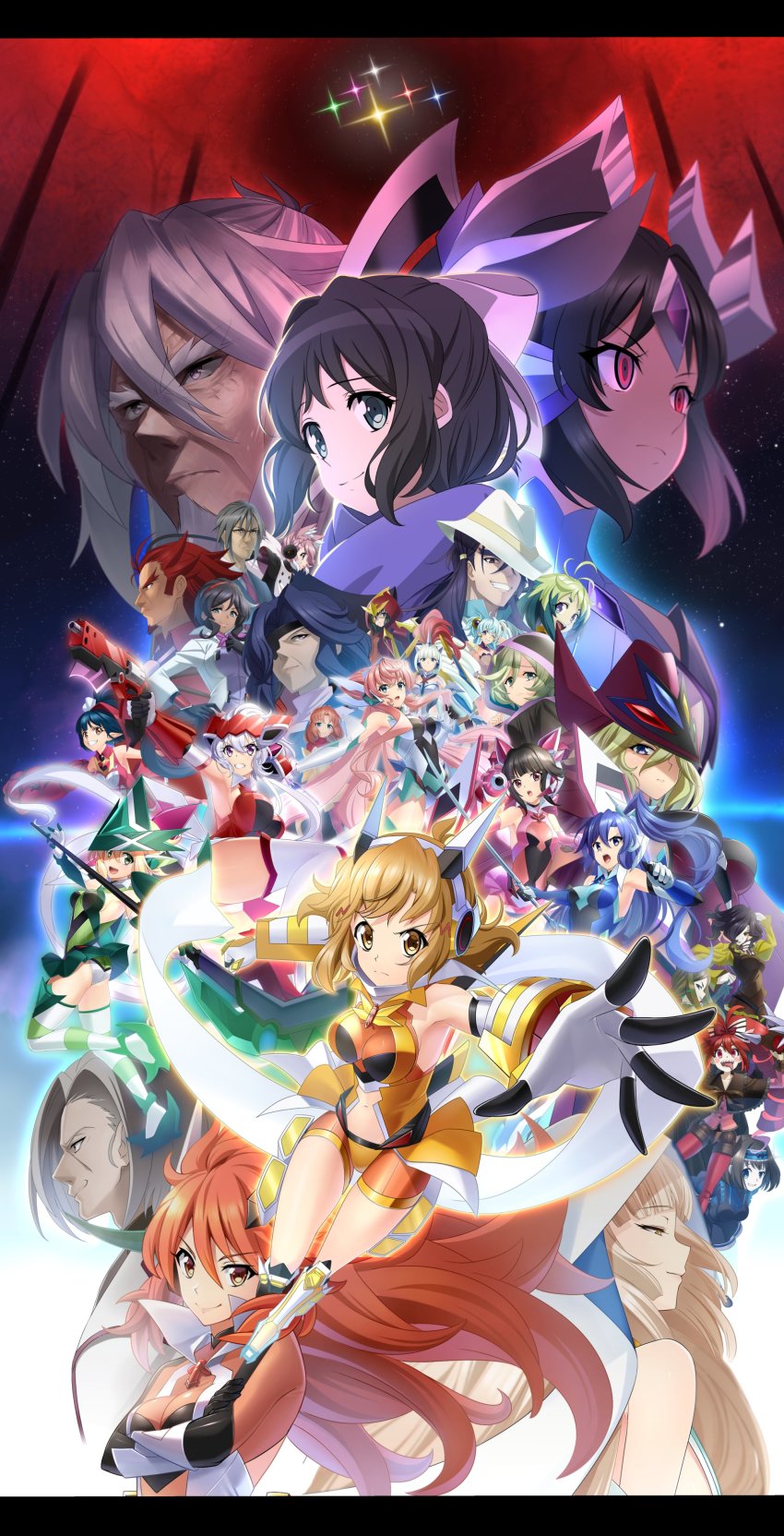 6+girls, absurdres, adam_weishaupt, ahoge, akatsuki_kirika, amou_kanade, animal_ear_fluff, armpits