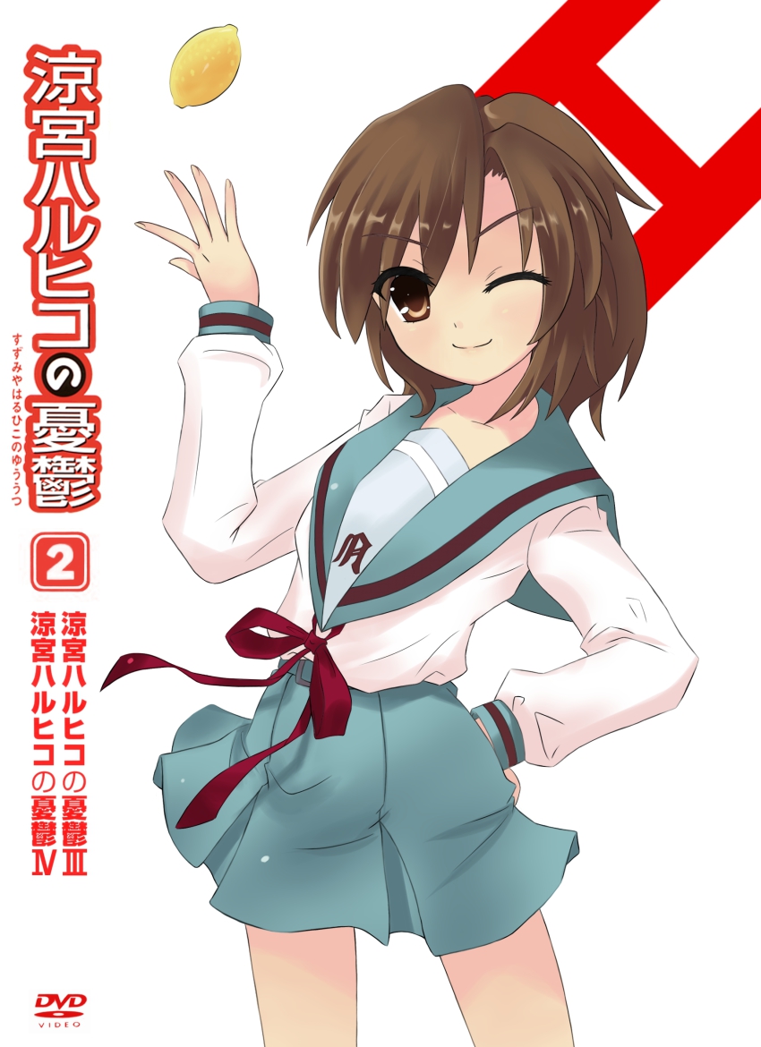 00s, 1girl, absurdres, bad_id, bad_pixiv_id, brown_eyes, brown_hair, female_focus
