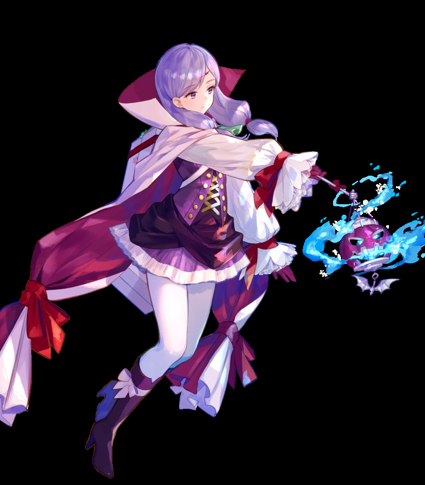 1girl, alternate_costume, boots, bow, breasts, buttons, candy, cape