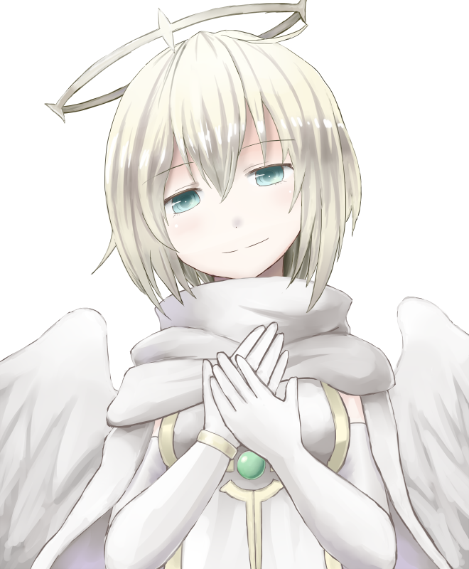 1girl, angel, angel_wings, aoiyamagi4, bad_id, bad_pixiv_id, blue_eyes, breasts
