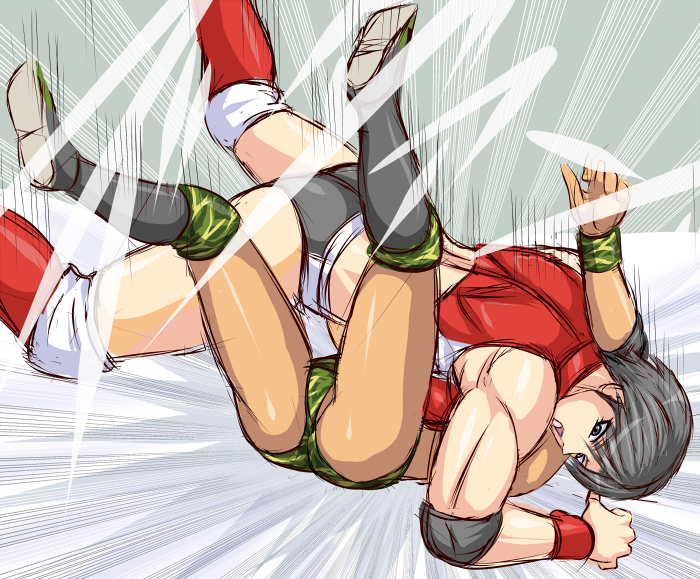 2girls, midriff, multiple_girls, short_hair, taroimo_(00120014), yumiki_miori